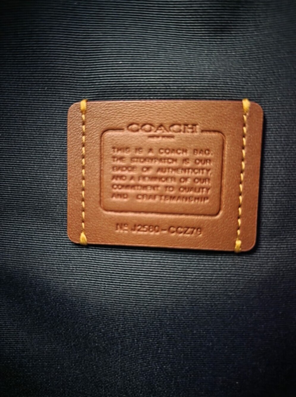 Coach Evelyn Shoulder Bag Dark Teal Smooth Leather Gold Chain- NWT - Picture 11 of 13